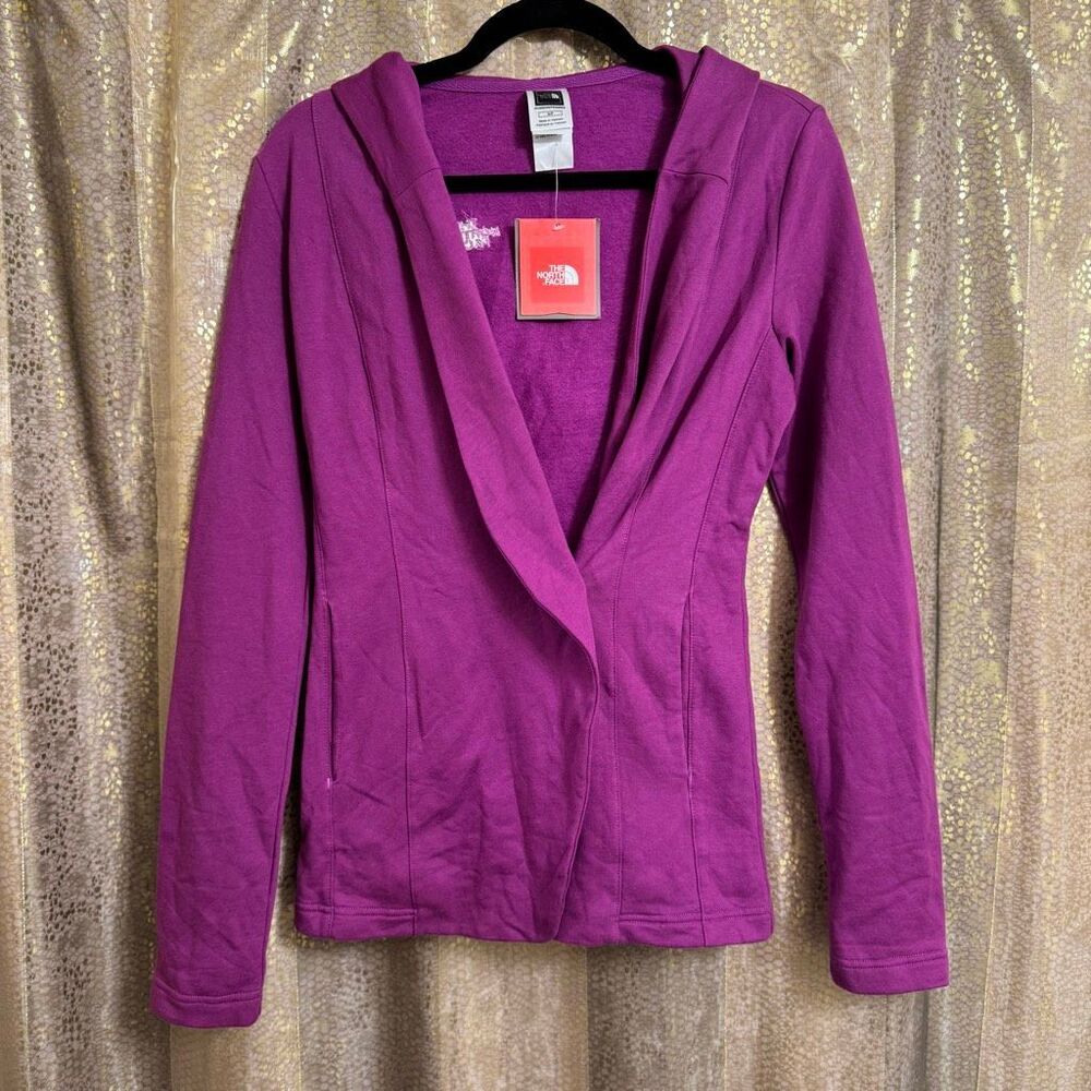 The North Face Simonne Magic Magenta Hooded Button Jacket Small NWT